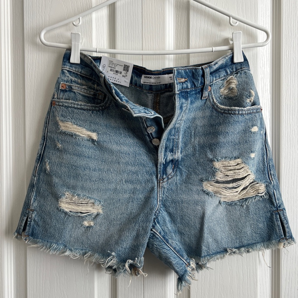 Brand new Garage denim shorts sz 01 25